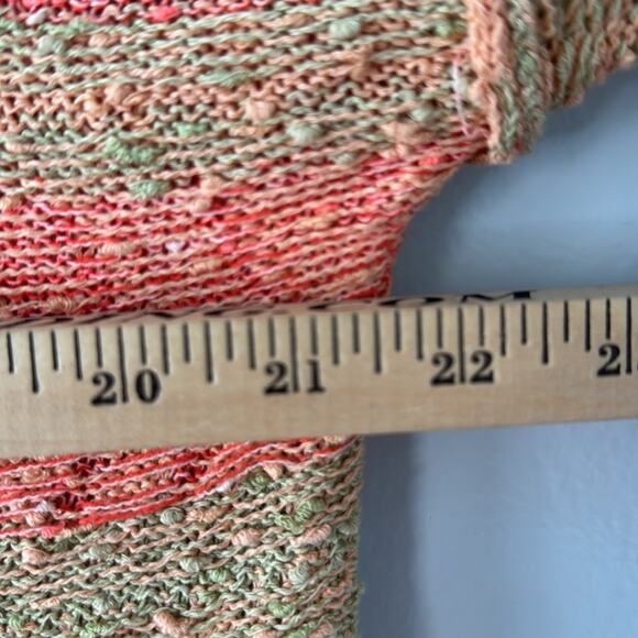 Free People Hooded Tunic Size Medium Color Cream and Orange Berkley - Picture 5 of 10